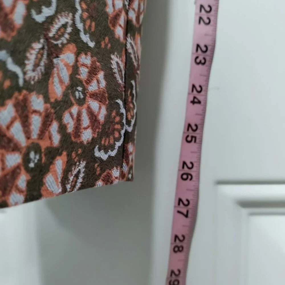 Anthropologie Slim Fit Pasley Floral Prairie Print Boho Festival Trouser  2 - Picture 10 of 12